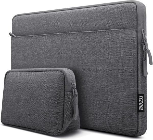 TECOOL 14 Pouces Housse Ordinateur Portable pour 14 Pouces Lenovo Thinkpad HP Dell Acer ASUS Chromebook Notebook Laptop, 15,3 MacBook Air M3 M2, Pochette 14 PC Portable Protection, Gris foncé
