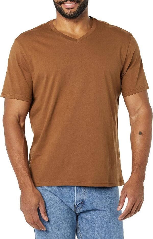 Amazon Essentials Short-sleeve V-neck T-shirts For Men, Pack Of 2 T-shirt Homme – Image 2
