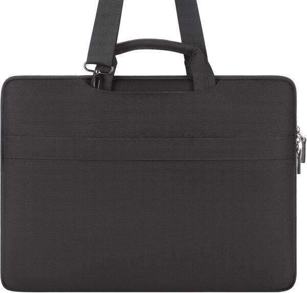 DOMISO 14 Pouces Imperméable Housse de Protection Ordinateur Portable avec Port de Chargeur USB Externe Sacoche Bandoulière pour 14" ThinkPad P14s T14s L14 Gen 2/Lenovo Yoga 520/Chromebook 3, Noir – Image 2