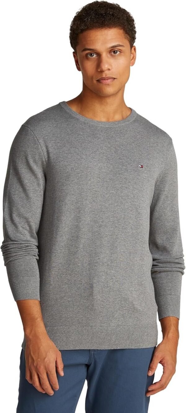 Tommy Hilfiger Pull Homme Essential Cotton Crew Neck en Coton – Image 3