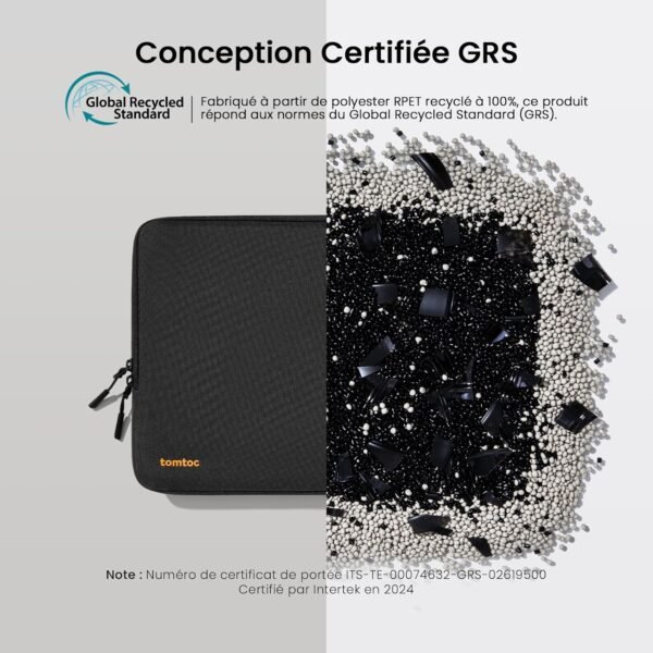 tomtoc 360° Housse pour Nouveau 16 Pouces MacBook Pro M4/M3/M2/M1 Pro/Max (2024-2019) A3403 A3186 A2991 A2780 A2485 A2141, Protection intégrale Hydrofuge Sacoche pour Laptop avec Accessoires Sacoche – Image 7