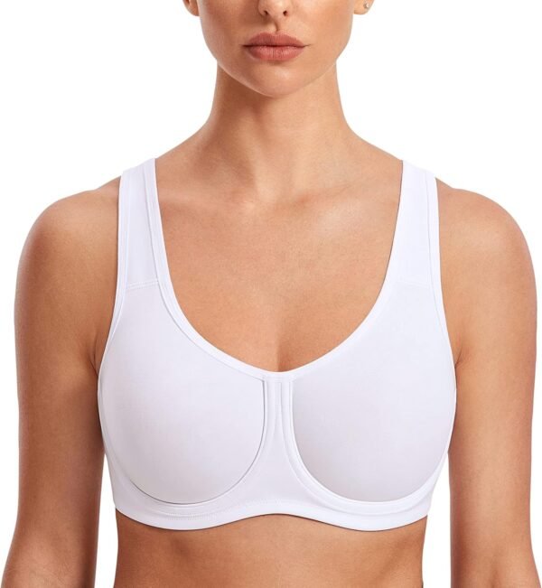 SYROKAN Soutien Gorge Sport Femme avec Armature Maintien Extreme Grande Taille Confortable