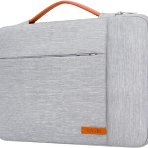 Lacdo 360° Protection 14 Pouce Housse Ordinateur Portable pour ASUS Acer HP Lenovo Chromebook, ASUS Vivobook/Zenbook 14, HP EliteBook 14, Dell Inspiron 14, Lenovo IdeaPad 14, Huawei MateBook D14, Gris