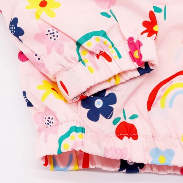 Bluesaly Veste d'extérieur à capuche pour filles - Coupe-vent - Manches longues - Protection solaire - Anti-buée - Vêtements pour bébé fille - Fermeture éclair - Léger et doux - Âge : 1 à 7 ans – Image 4