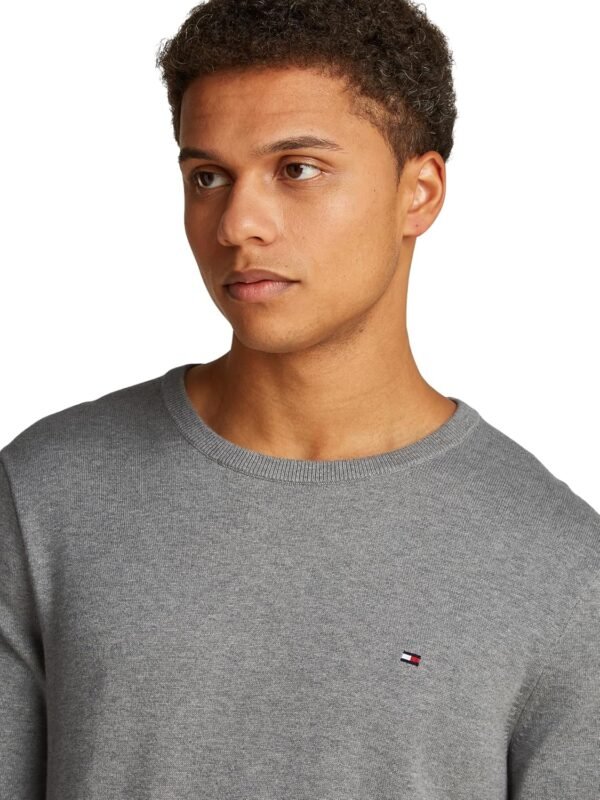 Tommy Hilfiger Pull Homme Essential Cotton Crew Neck en Coton