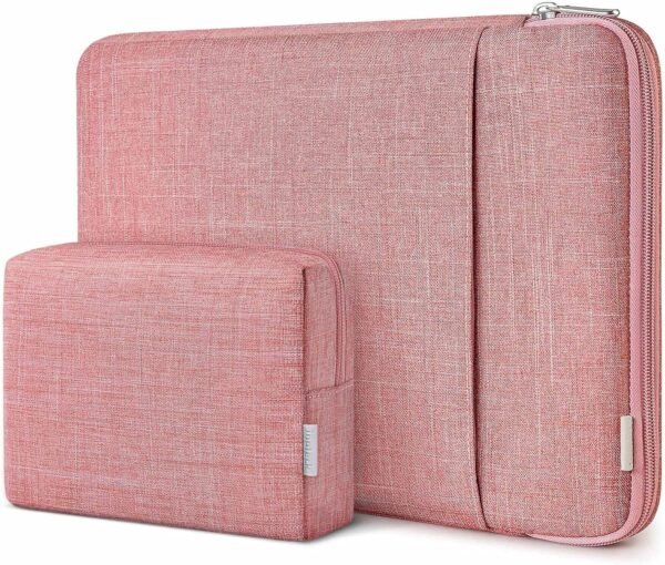 Inateck 360° Protection Housse 13 Pouces Compatible avec 13 MacBook Air M3/M2/M1 2025-2018, 13 MacBook Pro M2/M1 2022-2016, Surface Pro 11/10/9/X/8/7/6/5/4/3, Pochette pour Ordinateur Portable, Rouge