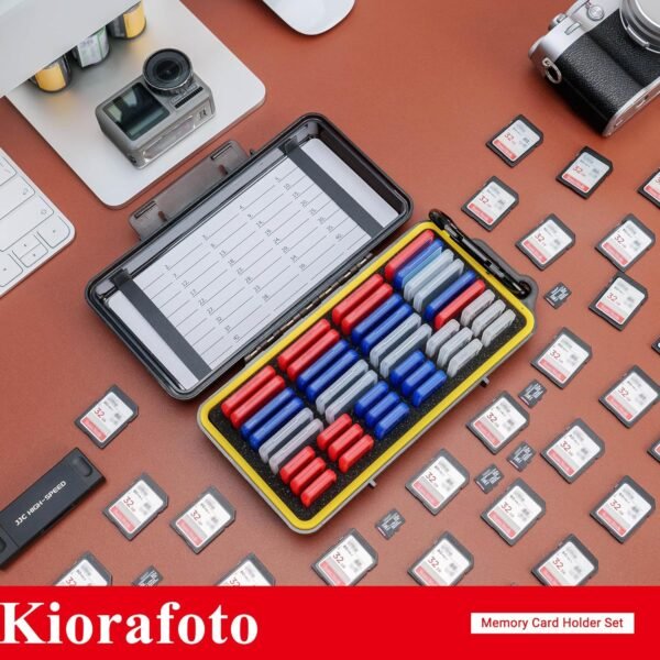 étui pour carte mémoire, Pour 24 SD + 18 Micro SD (avec boîte), Compacte – Image 8