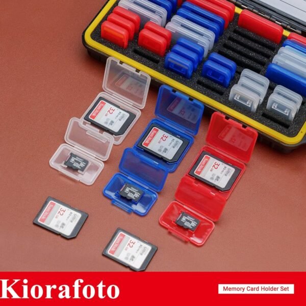 étui pour carte mémoire, Pour 24 SD + 18 Micro SD (avec boîte), Compacte – Image 9