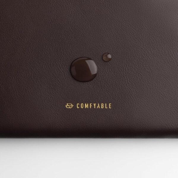 Comfyable Housse fine en cuir PU résistante à l'eau pour tablette compatible avec iPad Air 11" M3 2025, iPad Pro 11" M4 2024 et clavier Smart/Magic avec porte-crayon, chocolat – Image 6
