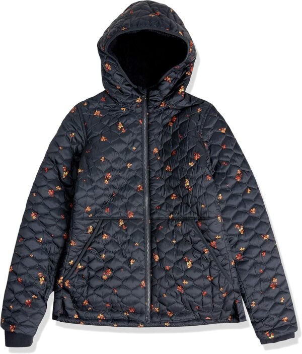 Amazon Essentials Femme Doudoune à Capuche Légèrement Matelassée à Fermeture Éclair Intégrale, Résistante à l'eau et Doublée en Sherpa – Image 5