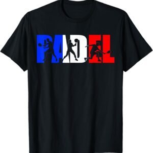 Joueur De Padel Tennis Couleurs De France Padeliste T-Shirt