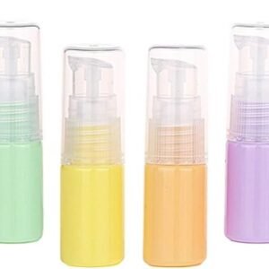 Lot de 6 flacons vides rechargeables de 10 ml pour lotion de maquillage, produits de toilette, liquides de voyage, flacons cosmétiques pour émulsion, gel douche, shampooing