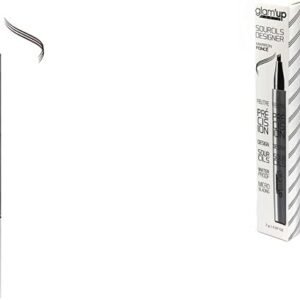 Glam'Up Paris - Feutre à Sourcils Micro-Précision - Technique Microblading - Waterproof Résistant à l'Eau - Pointe Trident - N°02 - Marron Foncé (Lot de 2)