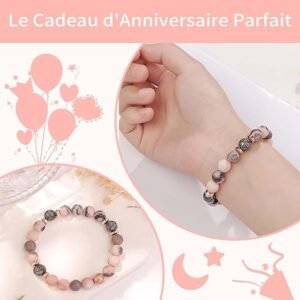 Alternative view of Giftgem Cadeau Femme - Cadeau Anniversaire Femme, Cadeaux 16, 18, 30, 40, 50, 60 anniversaire femmes,Bracelet Pierre Naturelle Femmes Cadeaux pour Maman Sœur Amie Collègues