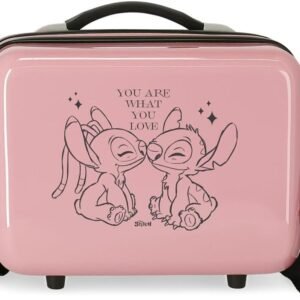 Disney Stitch You Love Fille Accessoire de voyage - Étui à cosmétiques, Rose, N/A