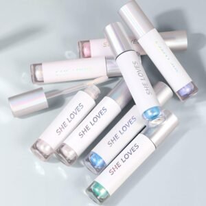 Alternative view of Lot de 4 fards à paupières liquides polarisés, imperméables, longue durée, contour, fard à paupières, crème de beauté, pour éclaircir les yeux et les joues