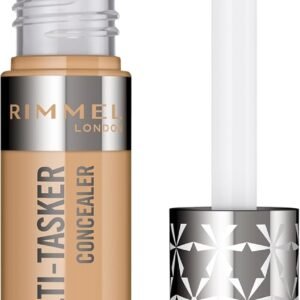 Rimmel London The Multi-Tasker, anti-cernes, jusqu'à 24 heures de tenue, hydratation longue durée, formule hautement pigmentée, facile à estomper, formule vegan, 10 ml, 060 Nude