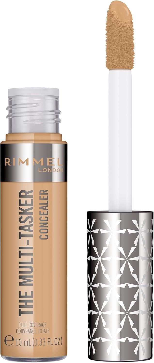 Rimmel London The Multi-Tasker, anti-cernes, jusqu'à 24 heures de tenue, hydratation longue durée, formule hautement pigmentée, facile à estomper, formule vegan, 10 ml, 060 Nude