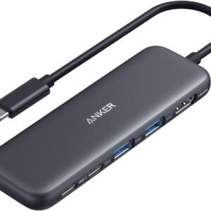 Anker 332 Hub USB C 5 in 1 with 4K HDMI Display, Adaptateur USB C 5Gbps Data Port and 2 Type A Ports for MacBook Pro, Air, Dell XPS, Lenovo Thinkpad, HP Laptops and More