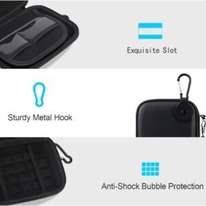 Alternative view of Lacdo Housse de Protection pour WD Elements, WD My Passport Ultra for Mac, Seagate Game Drive, Seagate Portable 2.5 Pouces 1To 2To 3To 4To 5To Étui pour Disque Dur Portable Pochette Antichoc, Nior