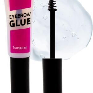 Glam’Up Paris - Gel Fixateur Sourcils - Brow Glue - Colle Fixatrice à Sourcils - Fini Naturel - Applicateur Goupillon - Longue Tenue - Transparent