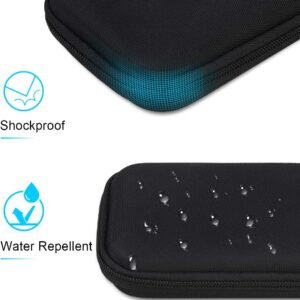 Alternative view of Lacdo Étui Disque Dur Externe Housse de Protection pour Samsung T9 Portable Solid State Drives 1TB 2TB 4TB USB 3.2 External Disques SSD EVA Rigide Antichoc Étanche, Nior+Gris