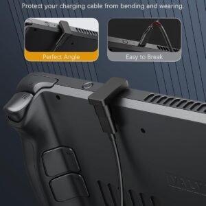 Alternative view of MoKo 2 Pièces Adaptateurs, 180° Adaptateurs USB C Mâle vers USB-C Femelle en Forme de U, Connecteurs en ABS avec Vidéo 4K à Charge Rapide PD 100W pour Steam Deck Switch PC Tablette Téléphone, Noir