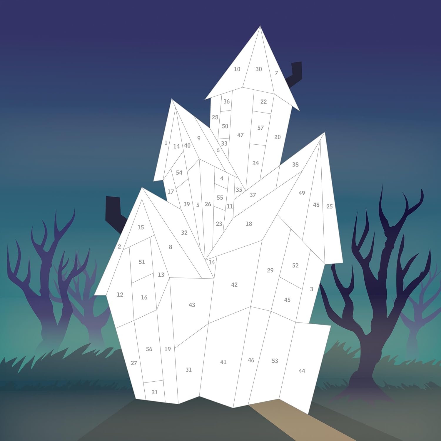 Paint by Sticker Kids: Halloween: Create 10 Pictures One Sticker at a Time! Includes Glow-in-the-Dark Stickers – Image 6