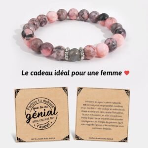 Alternative view of Lueaurra Cadeau pour Femme Bracelet Pierres Naturelles Femme Idee Original Cadeau Ado Fille Cadeaux Noel Femme Cadeau Anniversaire Bracelet Cadeau pour Maitresse Maman Sœur Amie