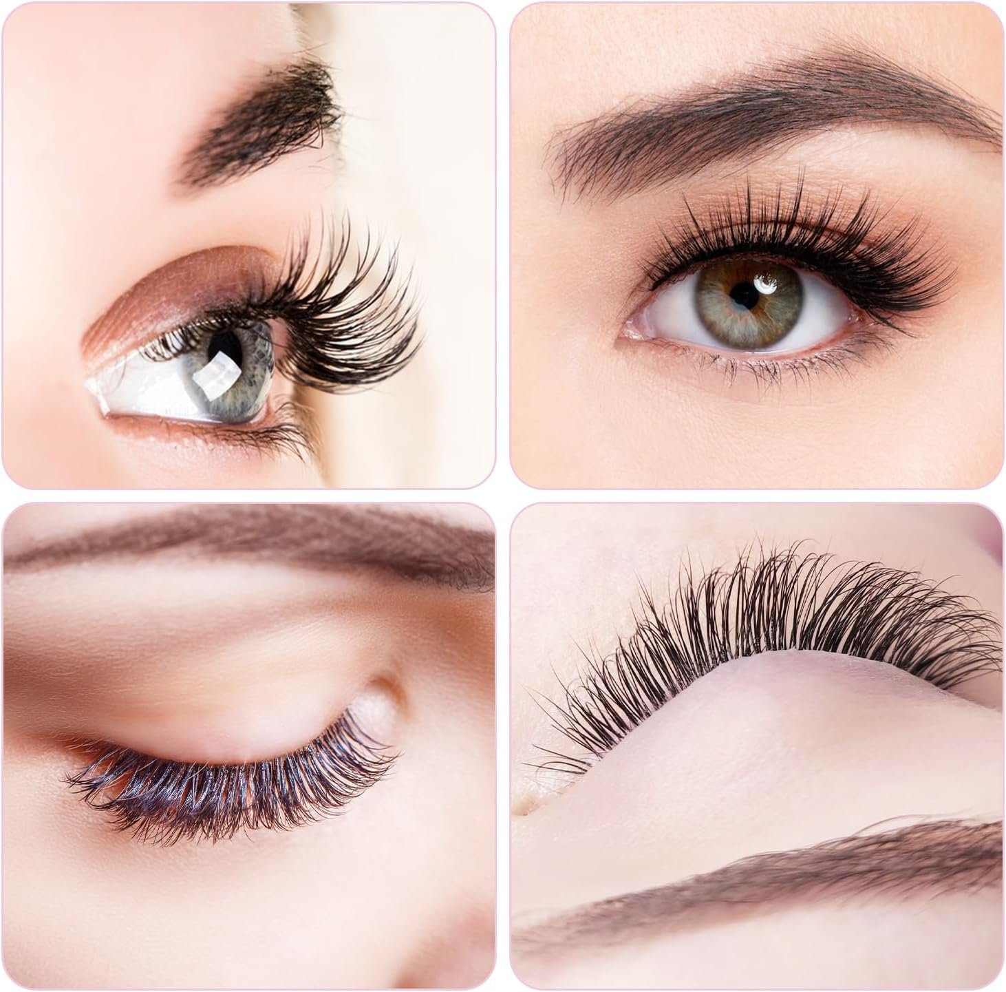 Cils en Bouquet, Cils en Touffes, Extension de Cils Individuels DIY D-Curl pour Maquillage des Yeux Naturels, Pinceau Exquis Inclus – Image 6