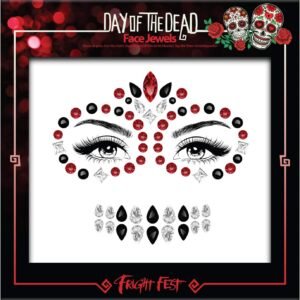 Chaks FJL349, Bijoux de Visage adhésifs Day of The Dead