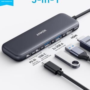Alternative view of Anker 332 Hub USB C 5 in 1 with 4K HDMI Display, Adaptateur USB C 5Gbps Data Port and 2 Type A Ports for MacBook Pro, Air, Dell XPS, Lenovo Thinkpad, HP Laptops and More