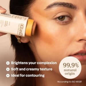 Alternative view of ATTITUDE Oceanly Bronzeur, EWG Verified, Phtyoglycogène Hydratant, Ingrédients d'Origine Naturelle, Maquillage Végane, Golden, 8.5 g