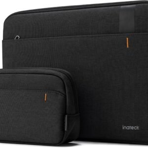 Inateck 360° Protection Housse 16 Pouces Compatible avec 16 MacBook Pro M3/M2/M1 Pro/Max A2991/A2780/A2485/A2141 2023-2019, MacBook Pro 15 2013-2015, XPS 15, Antichoc, Noir