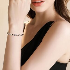 Alternative view of Richapex Bracelet pour Femme Or 18K Plaqué Classique Tennis Bracelets fantaisie Infini Or Bracelet pour Femme Fille Cristal Bijoux