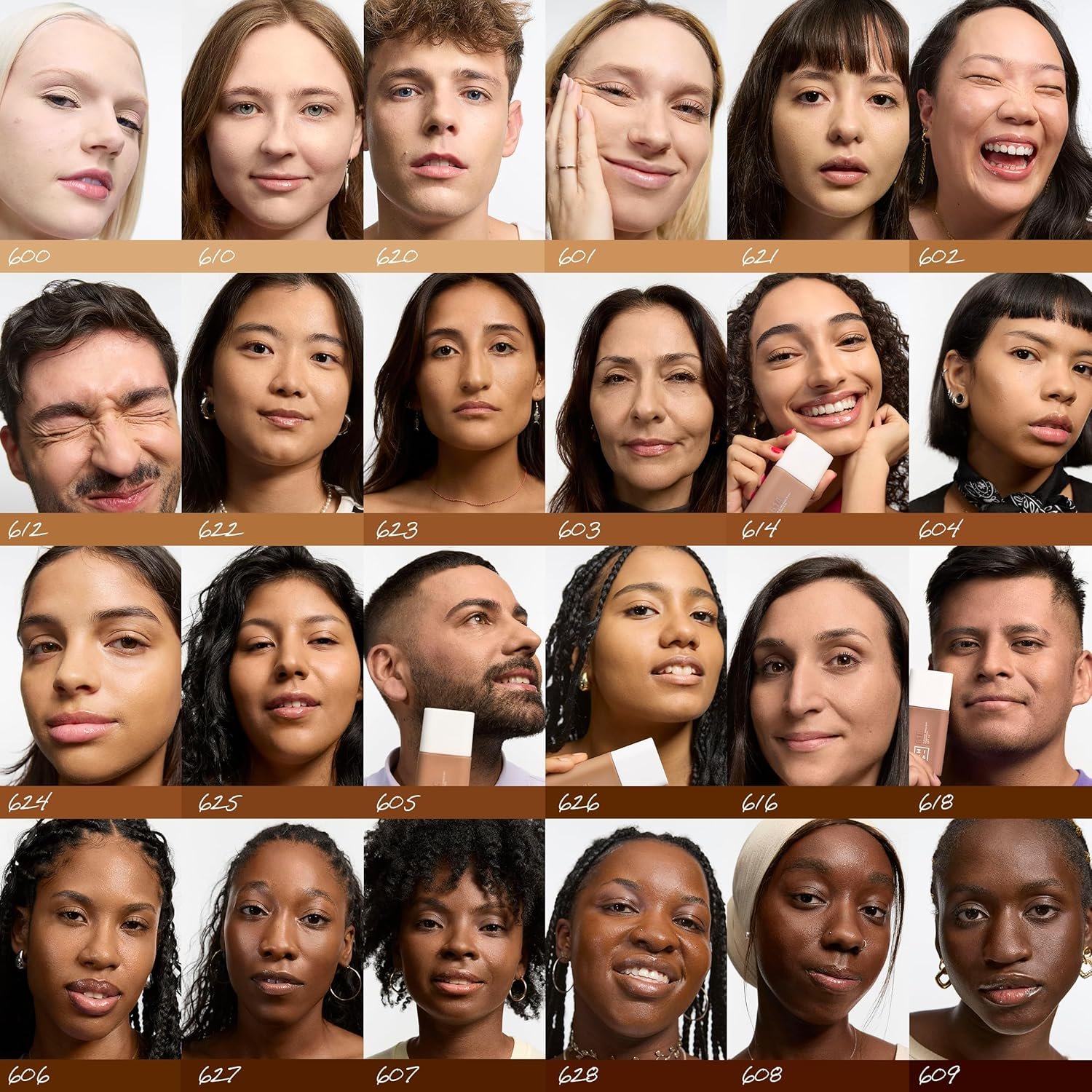 3INA MAKEUP - The Every Single Day Foundation SPF 50 622 - Fond de Teint Chaud clair avec indice SPF 50 - À base de 2% de Niacinamide - À couvrance légère à moyenne - Vegan - Cruelty Free – Image 6