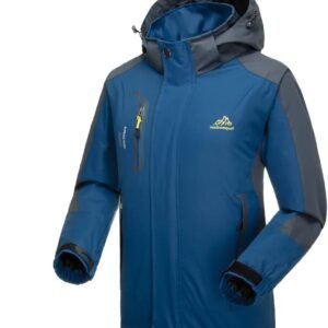 Alternative view of Hommes Veste Imperméable En Plein Air Légère Softshell Manteau De Pluie Escalade Vêtements De Randonnée Montagne Multi-Poches Coupe-Vent