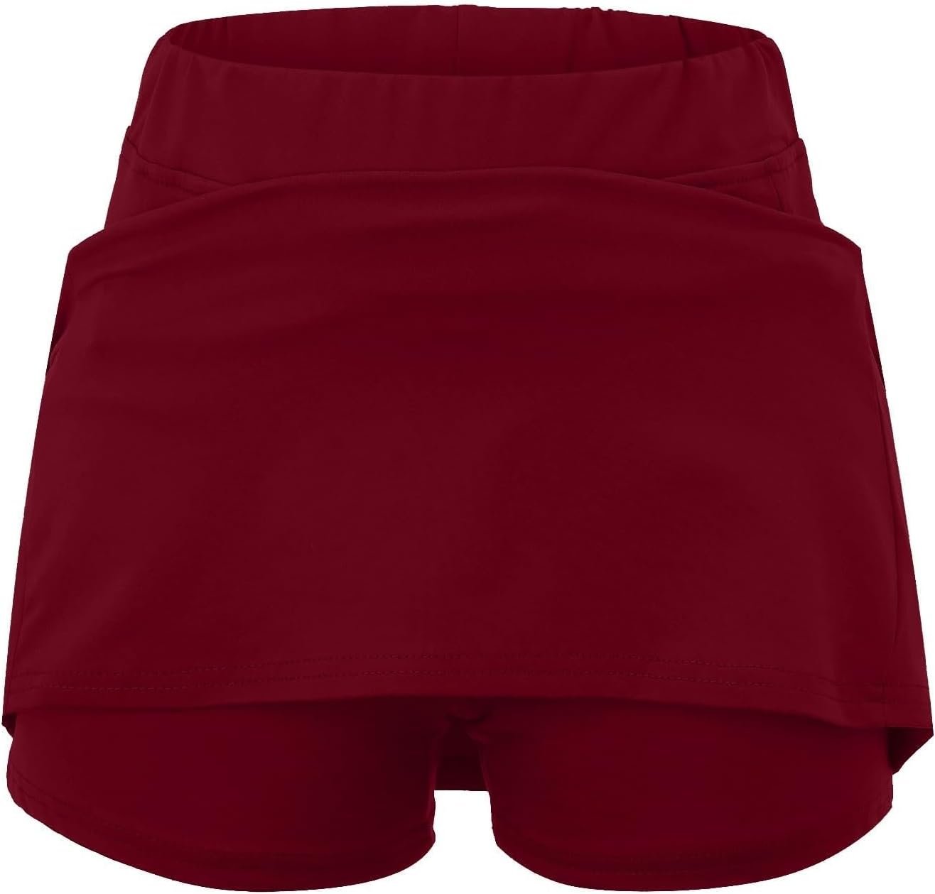 Jupe Short Femme Taille Haute Solide Tennis Golf EntraîNement Sports Pantskirts pour Yoga Gym Dance Running Ventre Plat Jupette, Pantacourt Femme éTé – Image 4