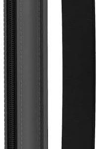 MoKo Étui à Crayons pour Apple Pencil Pro, Apple Pencil (USB-C), Apple Pencil 1re/2e Génération, Sac Stylet Housse en Cuir PU avec Sangle Élastique Fermeture Éclair Tablette 9,7"-12,9" - Gris Sidéral