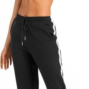 Alternative view of Pantalon de Jogging Femme Cotton Longue Survetement Femmes Vêtements de Sport Sportswear Pantalon de Sport Taille Elastique Drawstring pour Sport Yoga Fitness Casual Gym Running