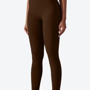 Alternative view of Leggings de Sport pour Femmes Taille Haute Long Opaques Pantalons de Yoga avec Poches Collants de Fitness Yoga Gym Course