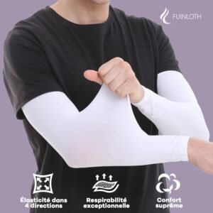 Alternative view of fuinloth Manchettes de Bras pour Homme et Femme, Anti UV Protection Gaming Sport