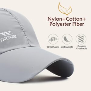 Alternative view of Lot de 2 Casquette de Baseball à Séchage Rapide Homme Femme, Ultralégère Pliable Lavable Sport Outdoor Chapeau de Baseball, Casquette Soleil Respirante, per Running Alpinisme Cyclisme Randonnée