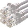 1aTTack.de Câble Réseau Cat6 Cat 6-5X 3.0m - RJ45 Ethernet LAN DSL Routeur Modem - Blanc