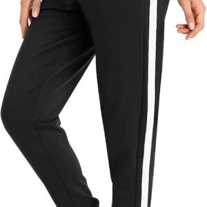 Pantalon de Jogging Femme Cotton Longue Survetement Femmes Vêtements de Sport Sportswear Pantalon de Sport Taille Elastique Drawstring pour Sport Yoga Fitness Casual Gym Running