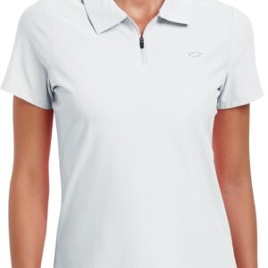 Alternative view of Polo Femme sans Manches avec 1/4 Zipper d'été Sport Débardeur Golf Tennis Tops Gym Yoga T Shirt