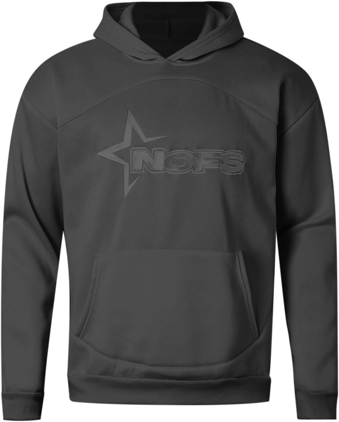 for NOFS Survêtement pour homme - Ensemble 2 pièces à manches longues avec capuche - Pantalon de jogging - Tenue de sport - Chaud - Décontracté - Lettres imprimées - Y2K - Hip Hop - Survêtement – Image 2