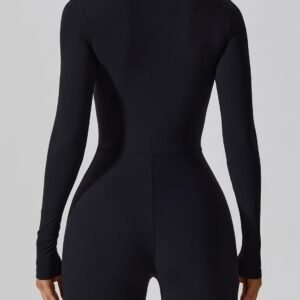 Alternative view of SEAUR Jumpsuit de Sport Fitness Femme Combinaison Moulante Yoga Gym Dame Vêtement de Sport Slim Bodysuit à Manches Longues Sport Running Gym Yoga