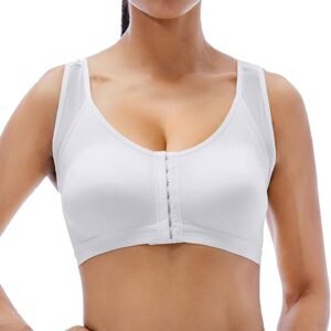 Generisch Soutien-gorge de sport pour femmes âgées - Fermeture avant - Correcteur de posture - Soutien-gorge gainant