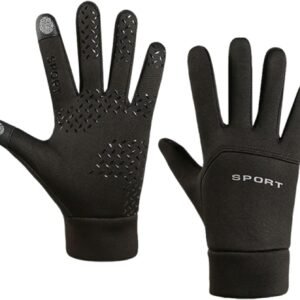 Gants à écran tactile pour homme et femme, gants de cyclisme, coupe-vent, gants thermiques, hiver, antidérapants, pour cyclisme, course, randonnée